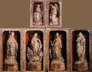 WEYDEN, Rogier van der Wing of a Carved Altar Spain oil painting artist